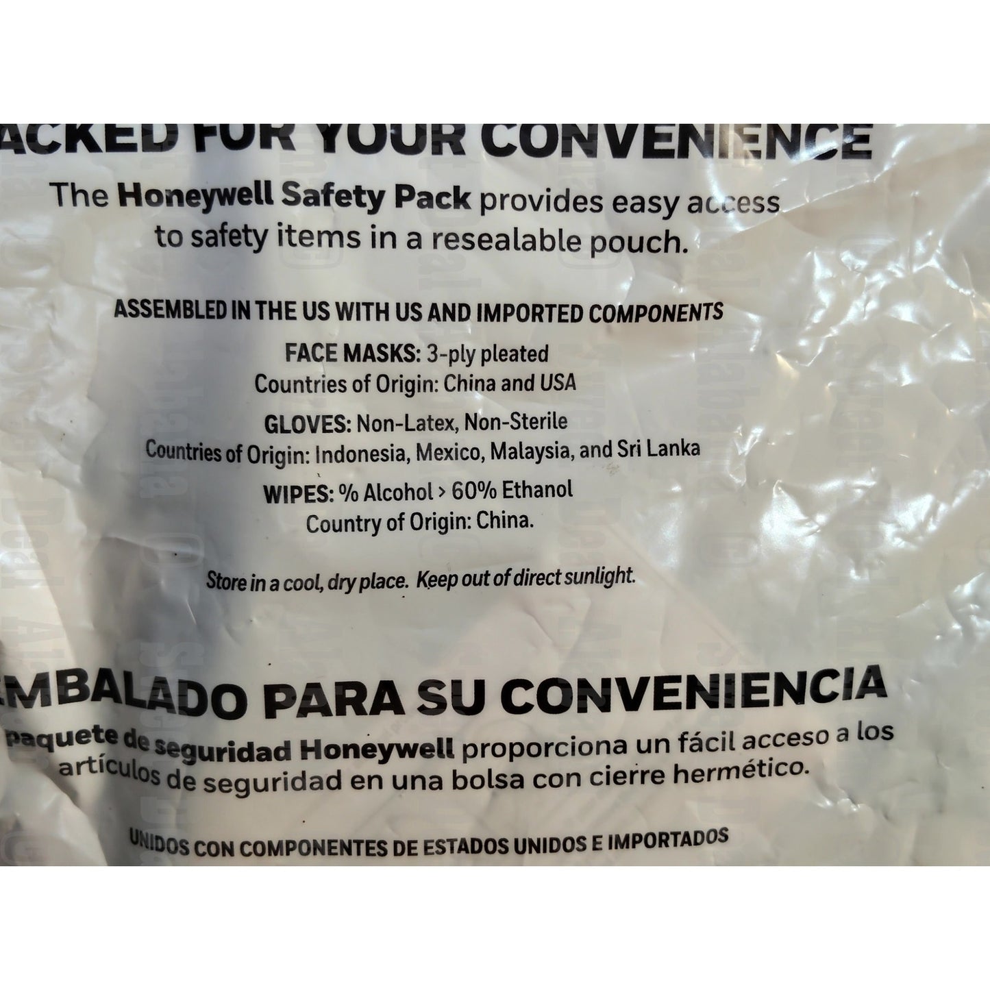 Honeywell Emergency , Multi-Pack, Safety Pack in resealable pouch