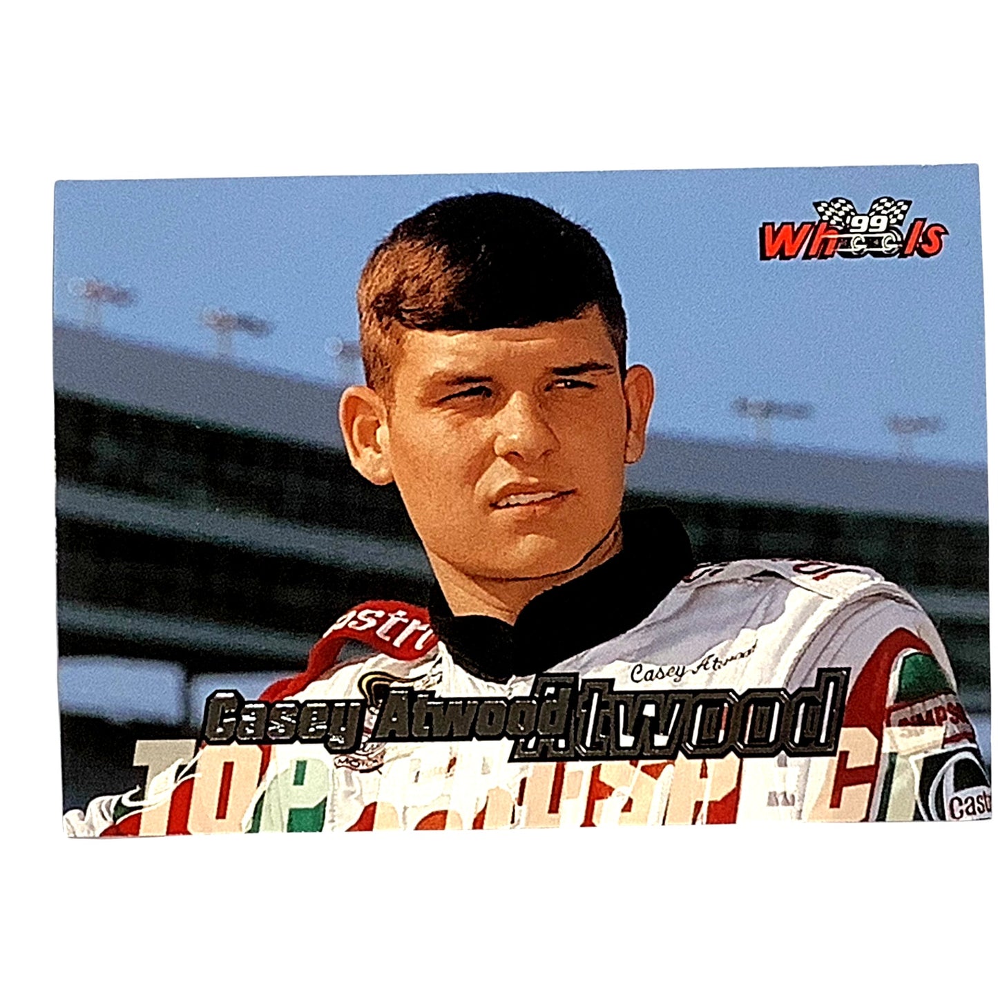 Casey Atwood, Top Prospect #17, Castrol GTX, 1999 Wheels Rookie Card #99, NASCAR