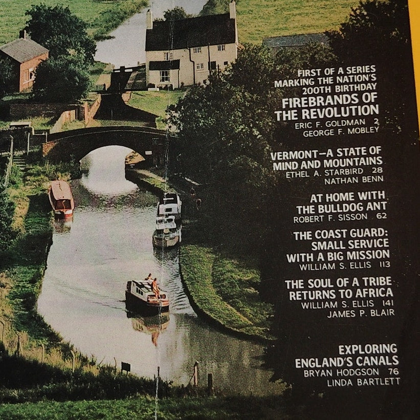 National Geographic Magazine – July 1974, England’s Canals, Coast Guard, Ants