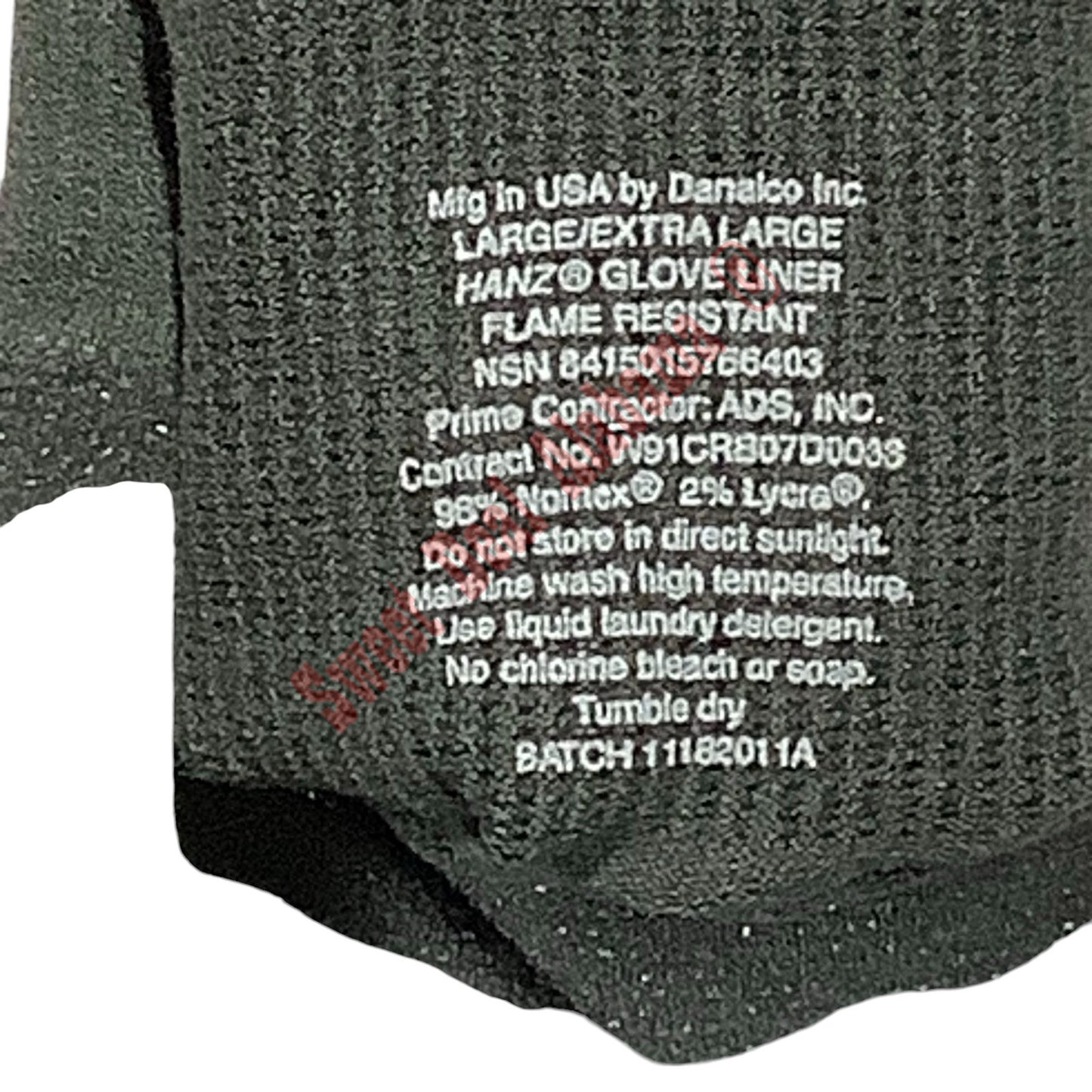 Danalco Inc. Hanz L/XL U.S. Army Glove Inserts, NSN: 8415-01-576-6403, ODG, NIP