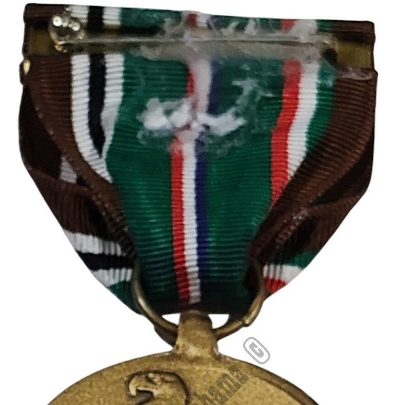 WW II U.S. European African Middle Eastern Campaign Medal w/ Pinback, 1-5/16"D