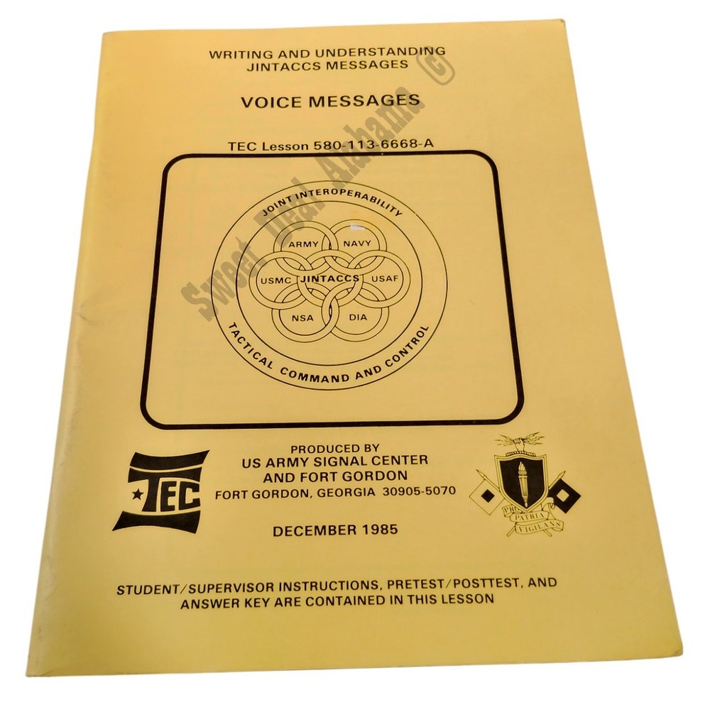 1985 Joint Interoperability Tactical Command and Control: Voice Messages