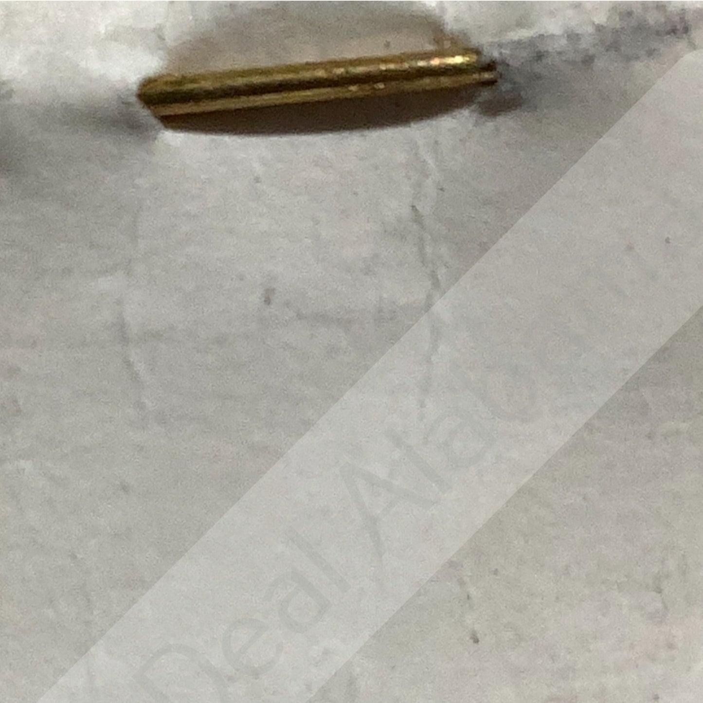 c.1910s Numeric "50", Brass Military C-Clasp Hat / Lapel / Collar Pin 3/8"H