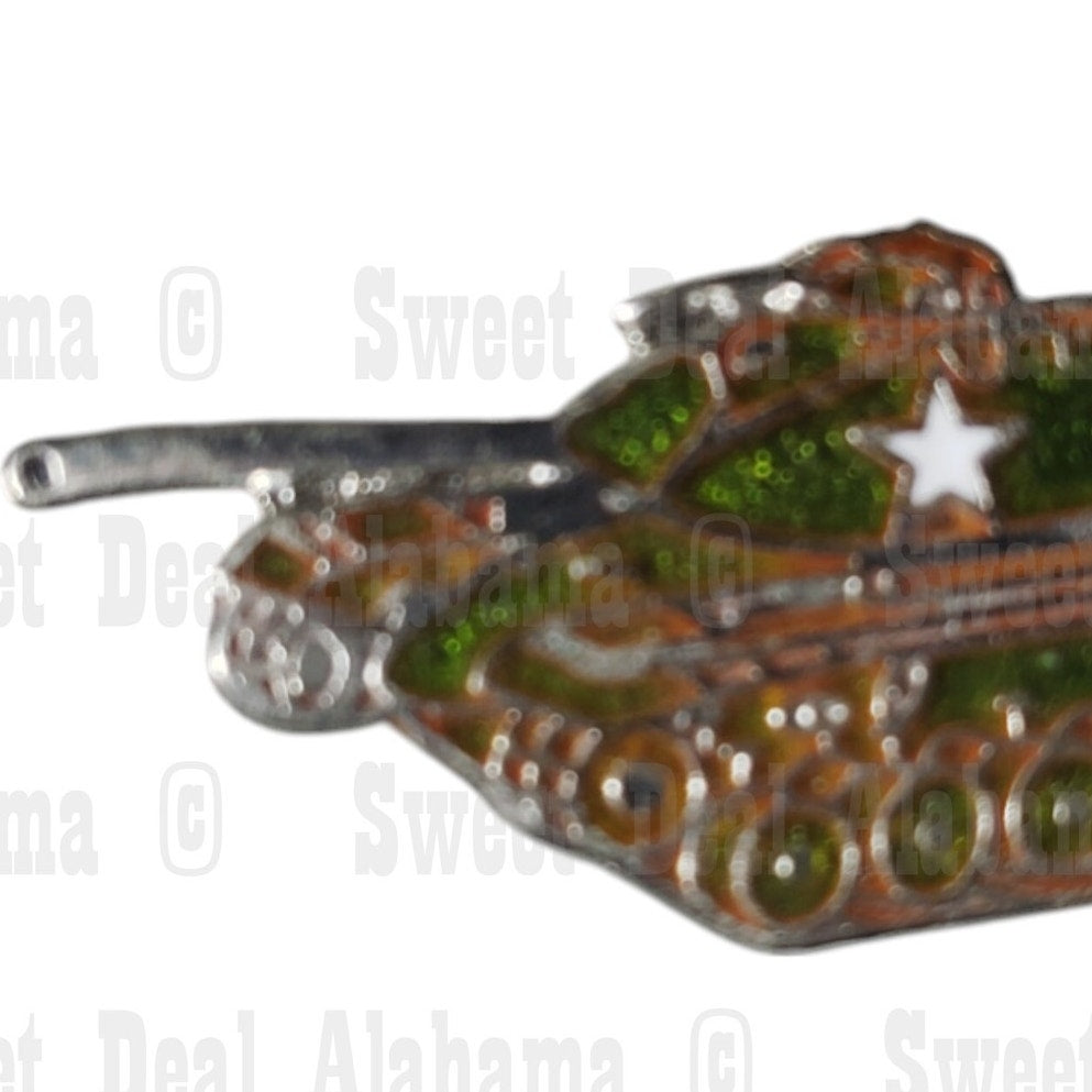 Chafee M24 Tank Vehicle, Collector's Hat, Lapel, Brooch Pin 1-1/8"W x 1/2"H