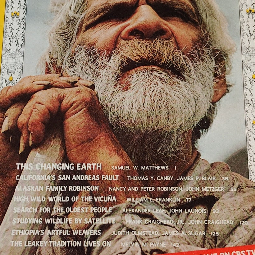 National Geographic January 1973, Wildlife Tracking, San Andreas Fault, Ethiopia