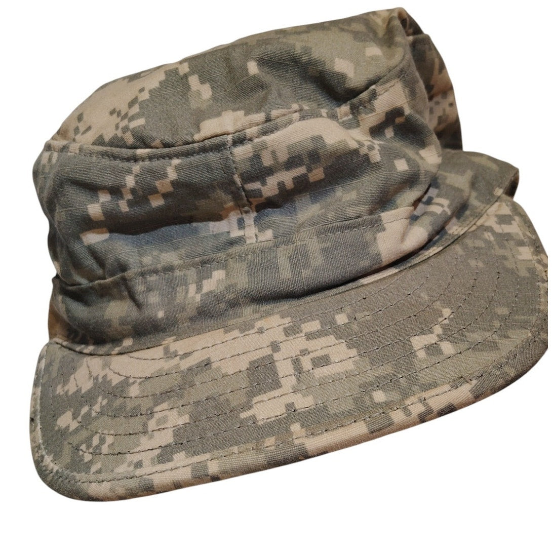 United States Digital ACU Camo Patrol Cap, Size 7-1/8, Ripstop, Sekri Ind., EUC