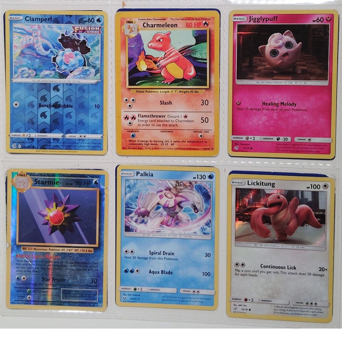 18 Random Pokémon Cards Pictured, Actual Photos Provided