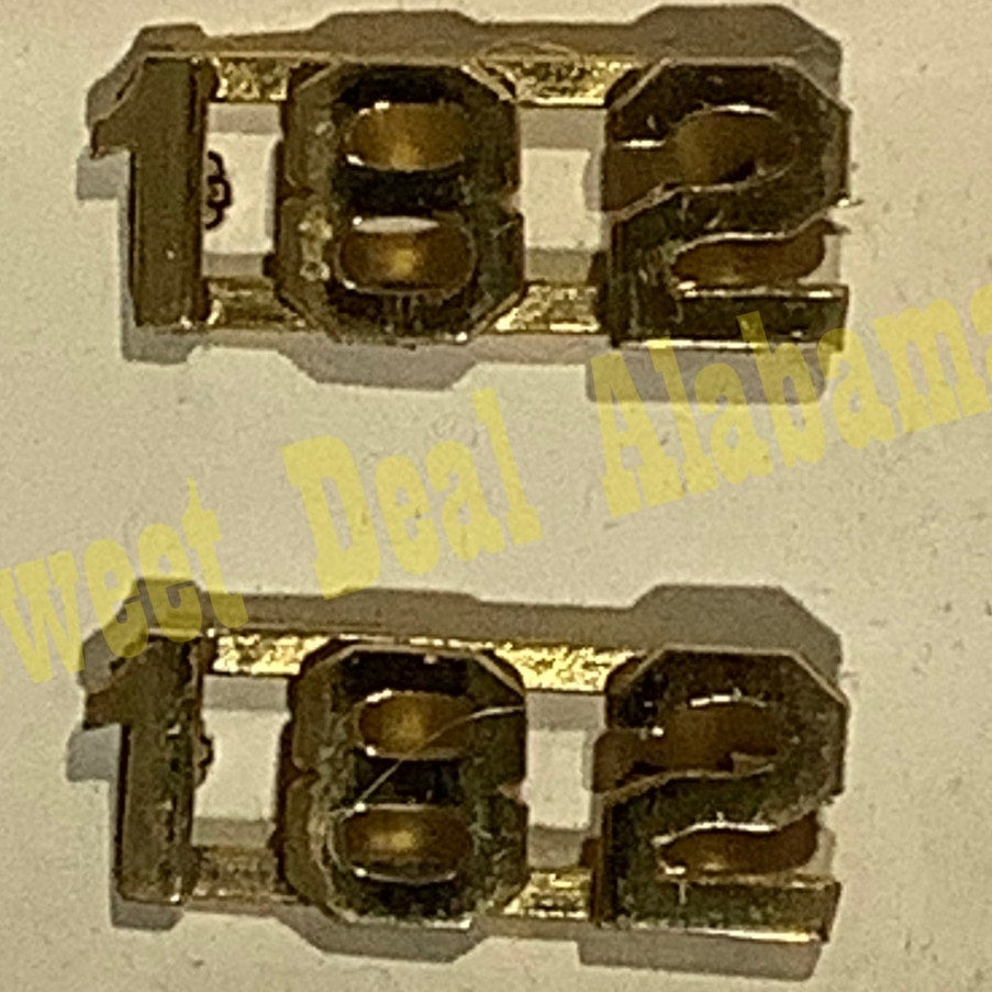 Early/Mid 1900s Brass C-Clasp "182" Collar Device 3/8"H Hat / Lapel Pins Set