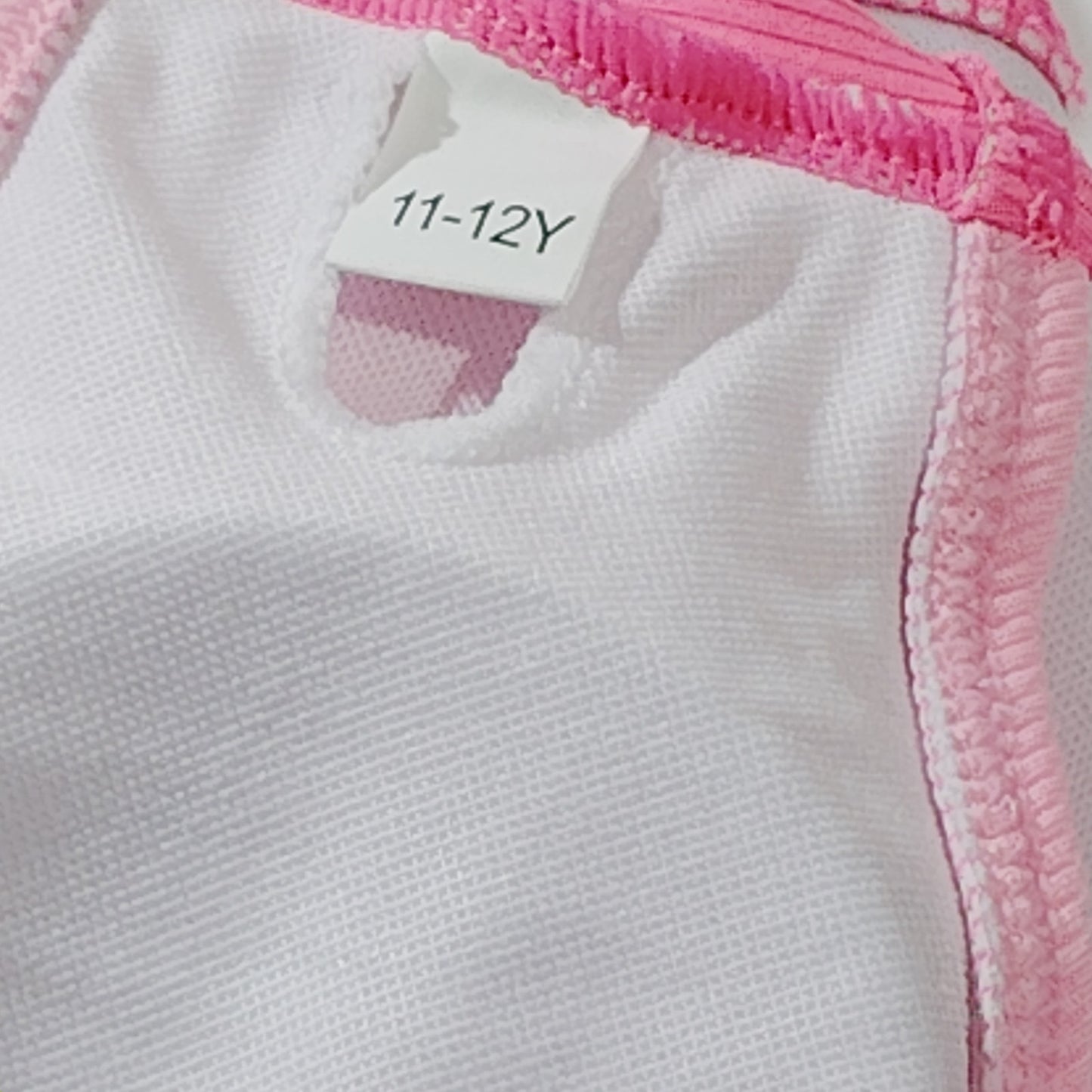 Aulyffo Girls Swimsuit Top – Pink Crisscross Style – Size 11–12Y – NWOT