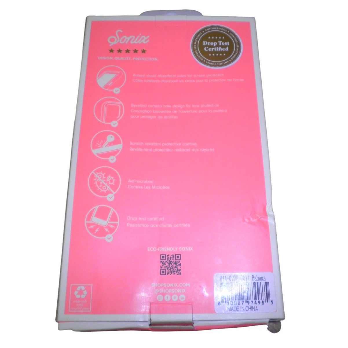 Sonix Case for iPhone 14 / iPhone 13, 10ft Drop Tested, Palm Leaves Bahama