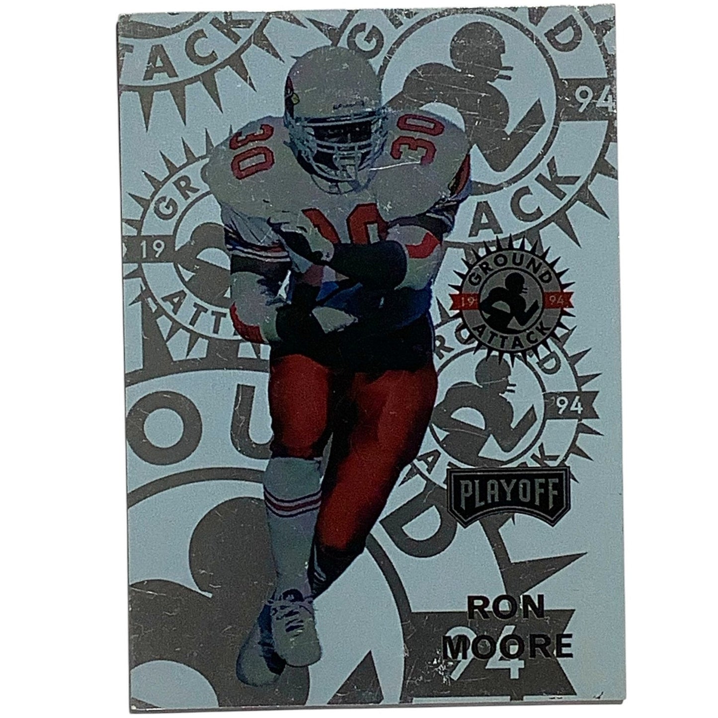 Ron Moore, Arizona Cardinals, NFL 1994 Playoff Ground Attack Card 254, EX/NM