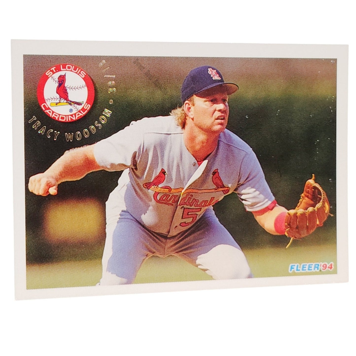 Tracy Woodson, St. Louis Cardinals, #650, 1994 Fleer Baseball Collector's Card