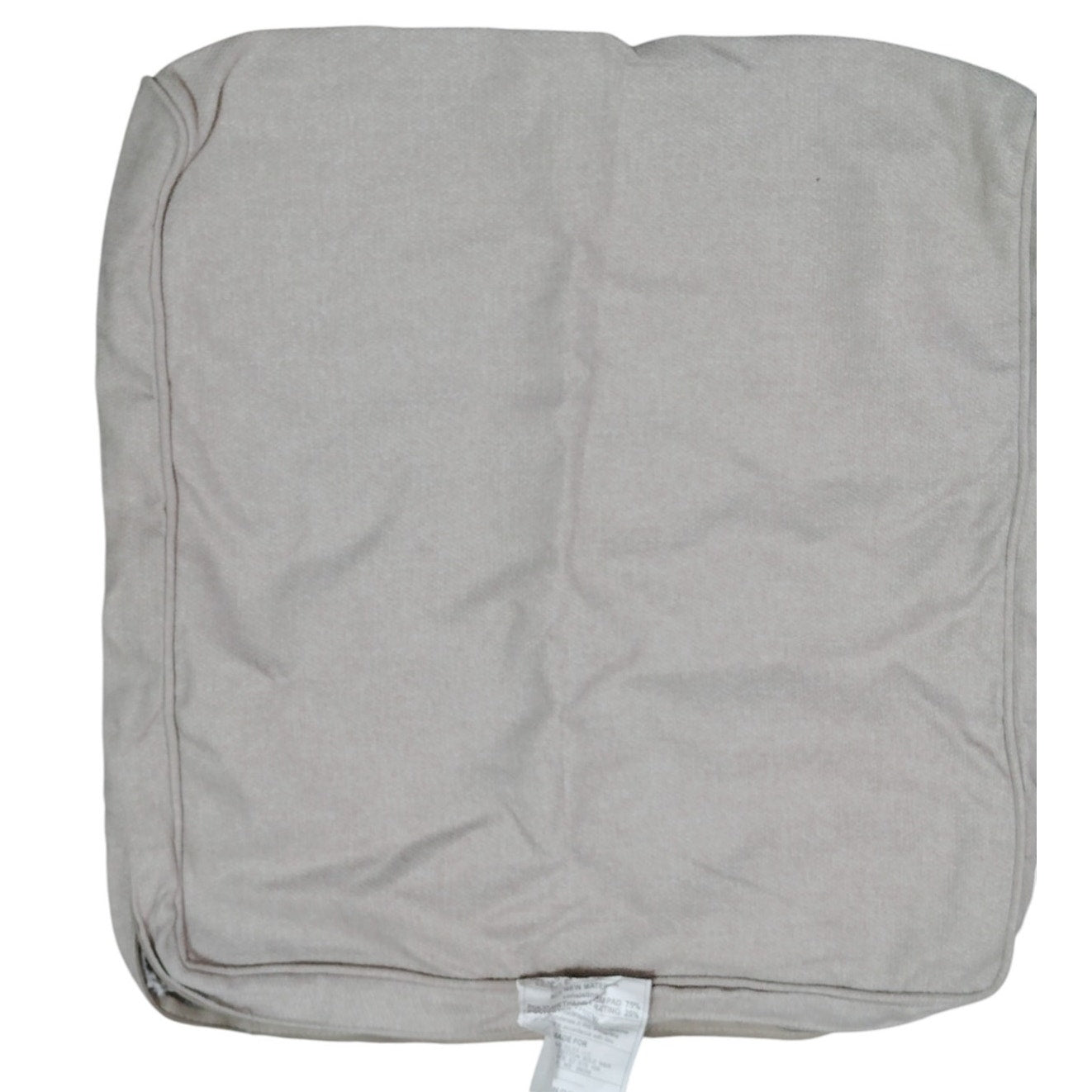 Outdoor Chair Cushion Slipcover – Beige Taupe, 24" W × 22" L × 3" H | No Filling