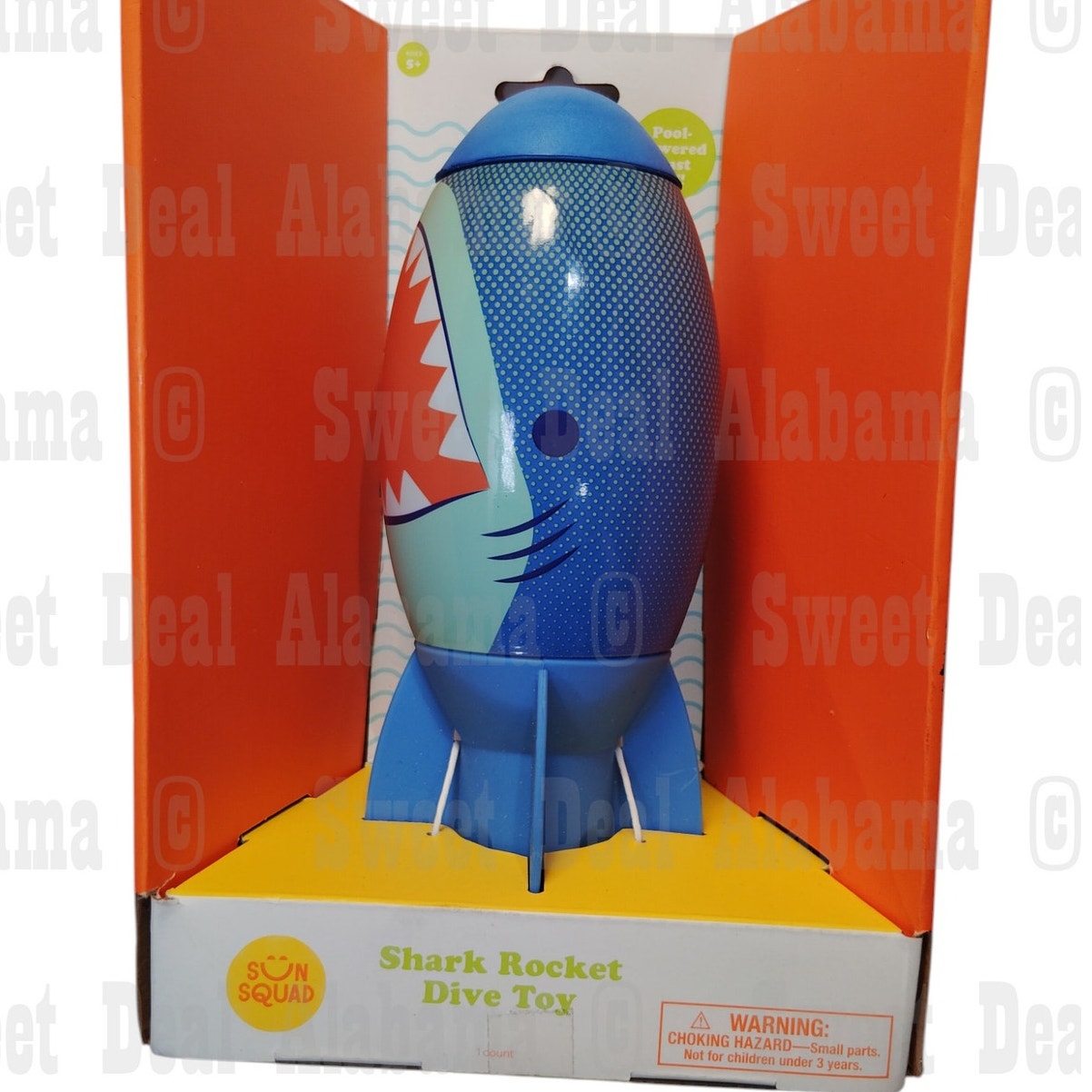 Shark Rocket - Sun Squad Pool Dive Toy for all Ages and Skill Levels, Blue