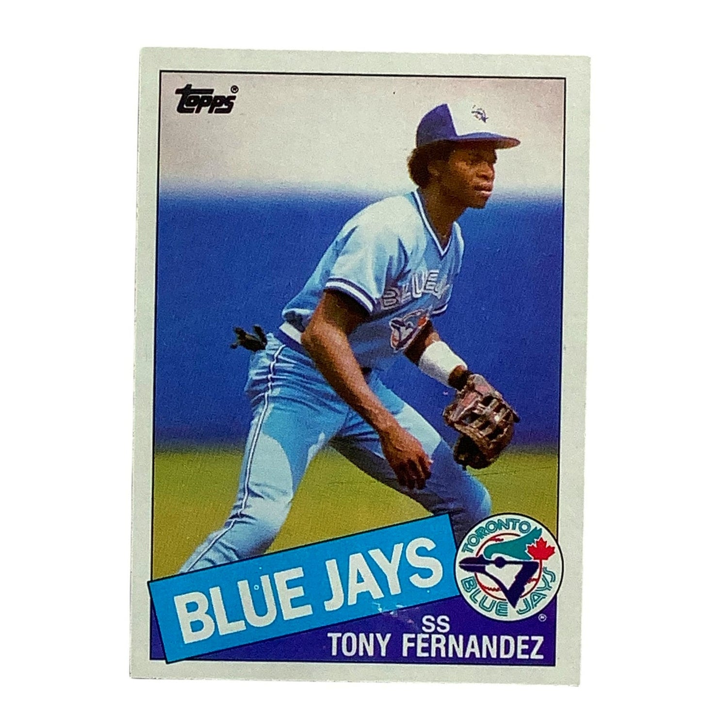 Tony Fernandez, Toronto Blue Jays, MLB, 1985 Topps Card 48, EX/NM