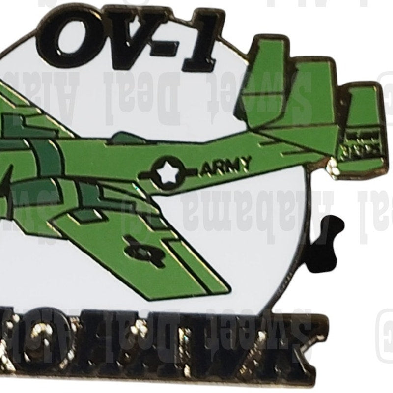 Grumman Mohawk OV-1 Aircraft, Collector's Hat, Lapel, Brooch Pin 1-1/4"W x 7/8"H
