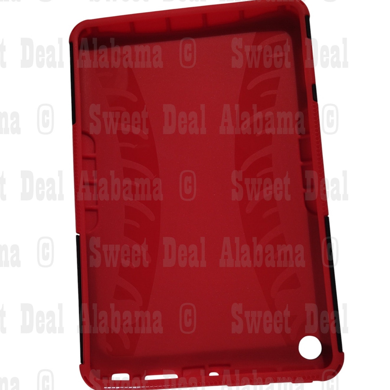 Tablet Case For Fire 7 (2022 12th Gen) Red / Black, Reinforced Corners & Raised Bezels