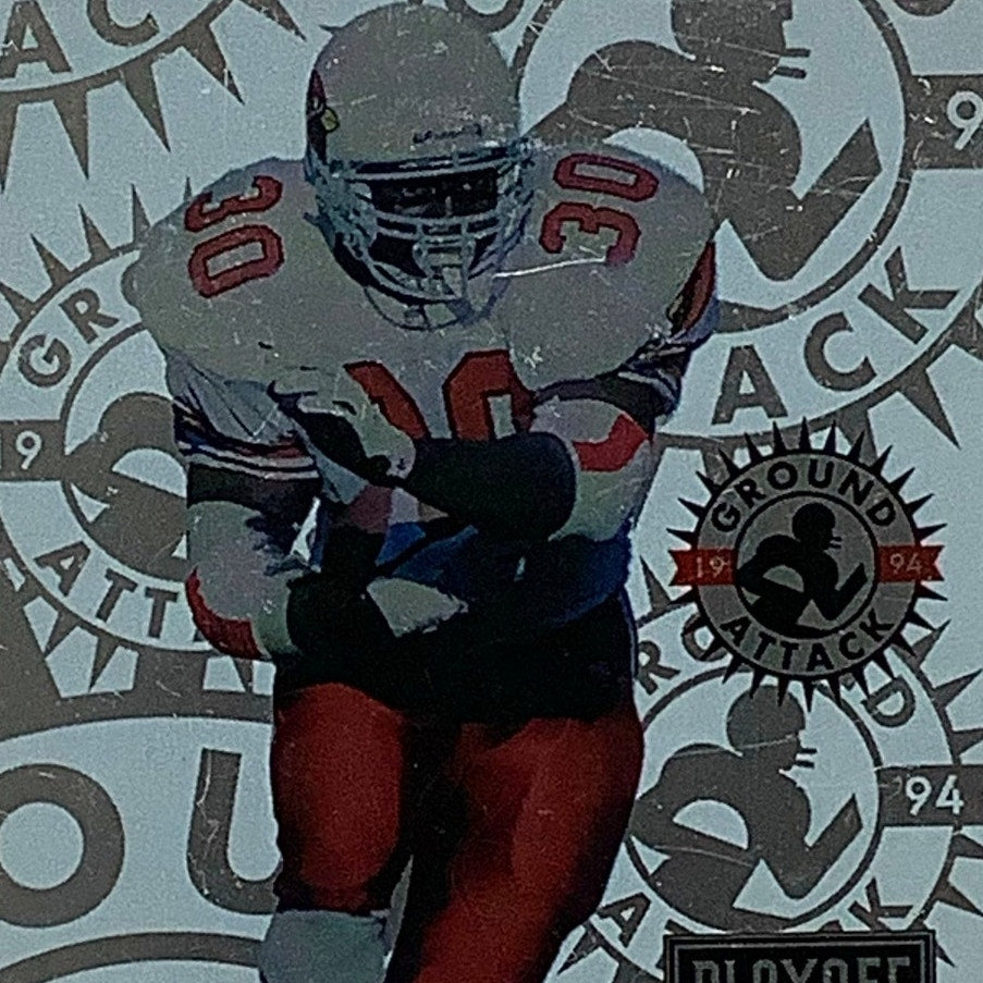 Ron Moore, Arizona Cardinals, NFL 1994 Playoff Ground Attack Card 254, EX/NM