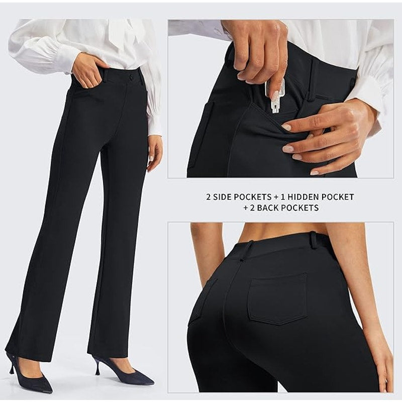 AFITNE LRG Yoga Dress Pants, 31" Inseam Stretchy Work Slacks Straight Leg Pants