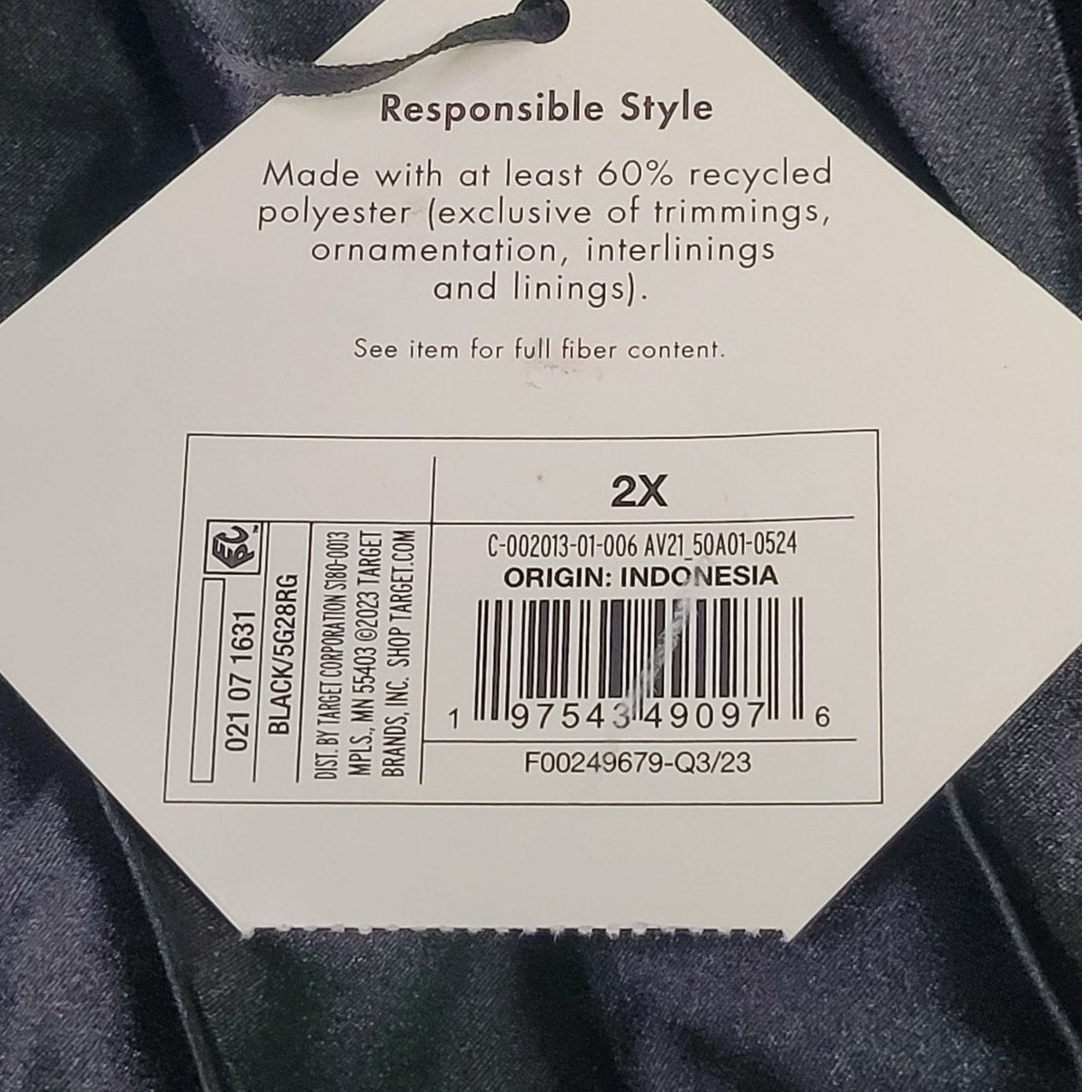 Women's Pleated Satin MIDI A-Line Skirt - Ava & Viv Black 2X (45-47" Waist)