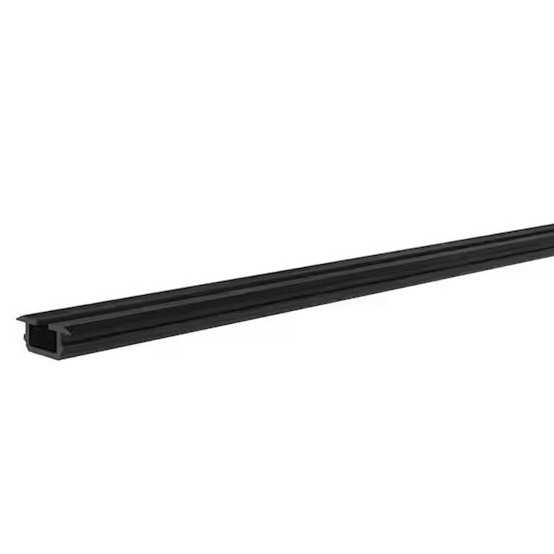 6-Pack – PEAK Aluminum Railing, 6 ft. Wide Matte Black Deck Panel, Glass Gasket, For 36" High System