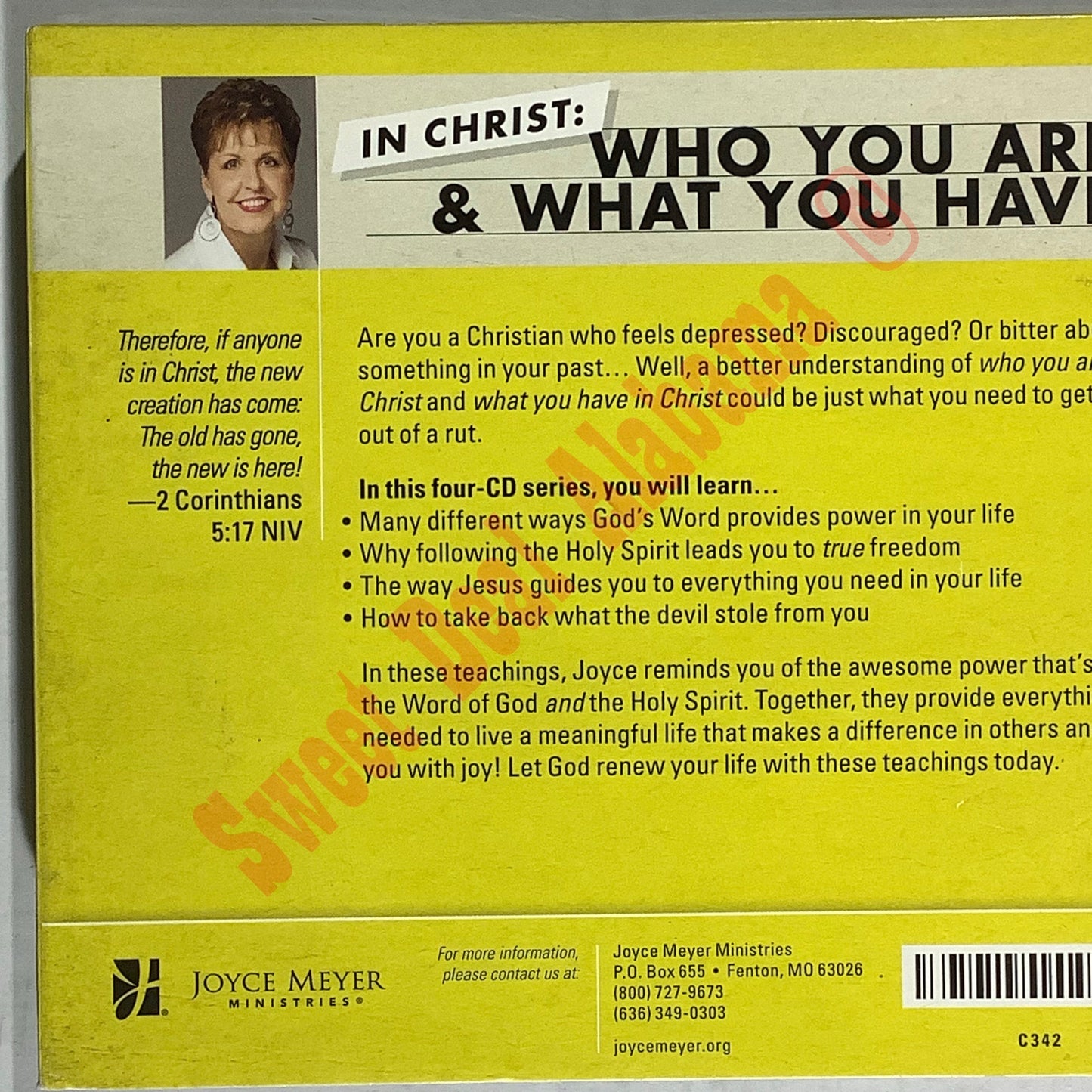 In Christ Who You Are & What You Have, 4-CDs, Joyce Meyer, Religion Spirituality