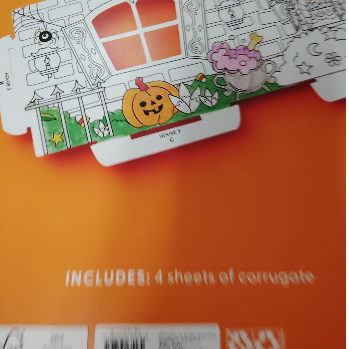 Mondo Llama Create-Your-Own Haunted Village Kit Corrugated Board Halloween Scene