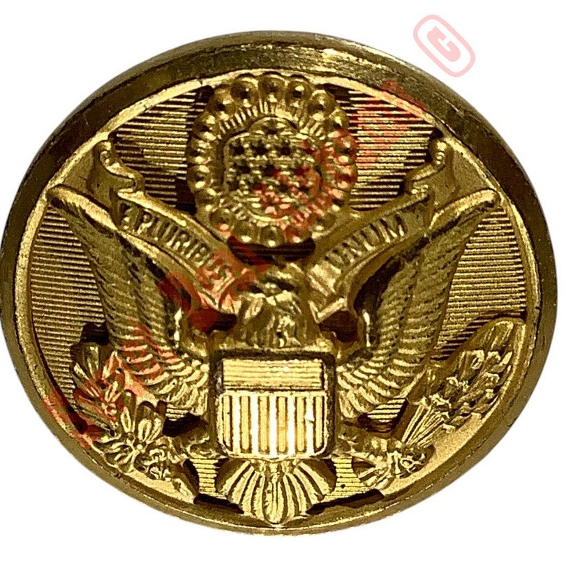 3-PK (Mid Century), Waterbury Company Brass Buttons w/ Eagle Seal, 7/8"D