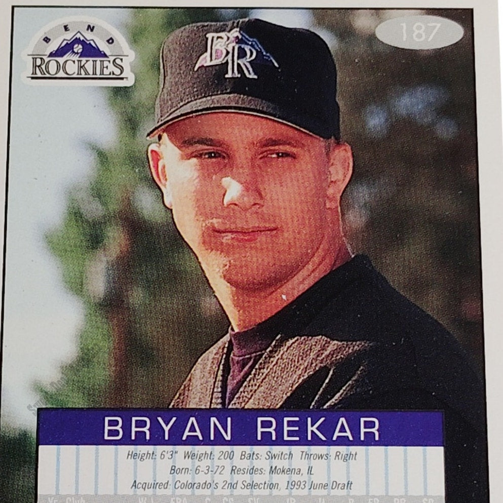 Bryan Rekar, Bend Rockies, No. 187, 93-94 Fleer Excel Minor Leagues