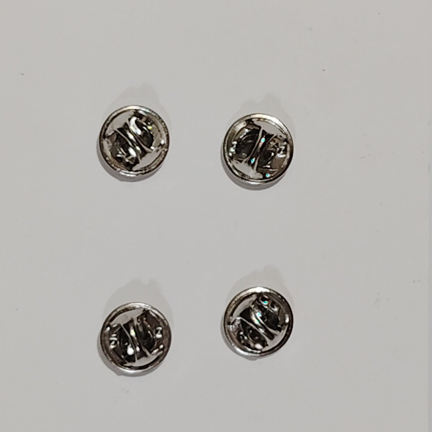 Corporal Hat, Lapel Device Pin Set, 7/8"W x 7/8"H, Silver Finish