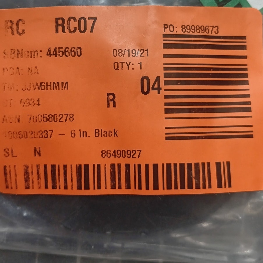 Everbilt 6 in. Black Cast Iron House Number 3