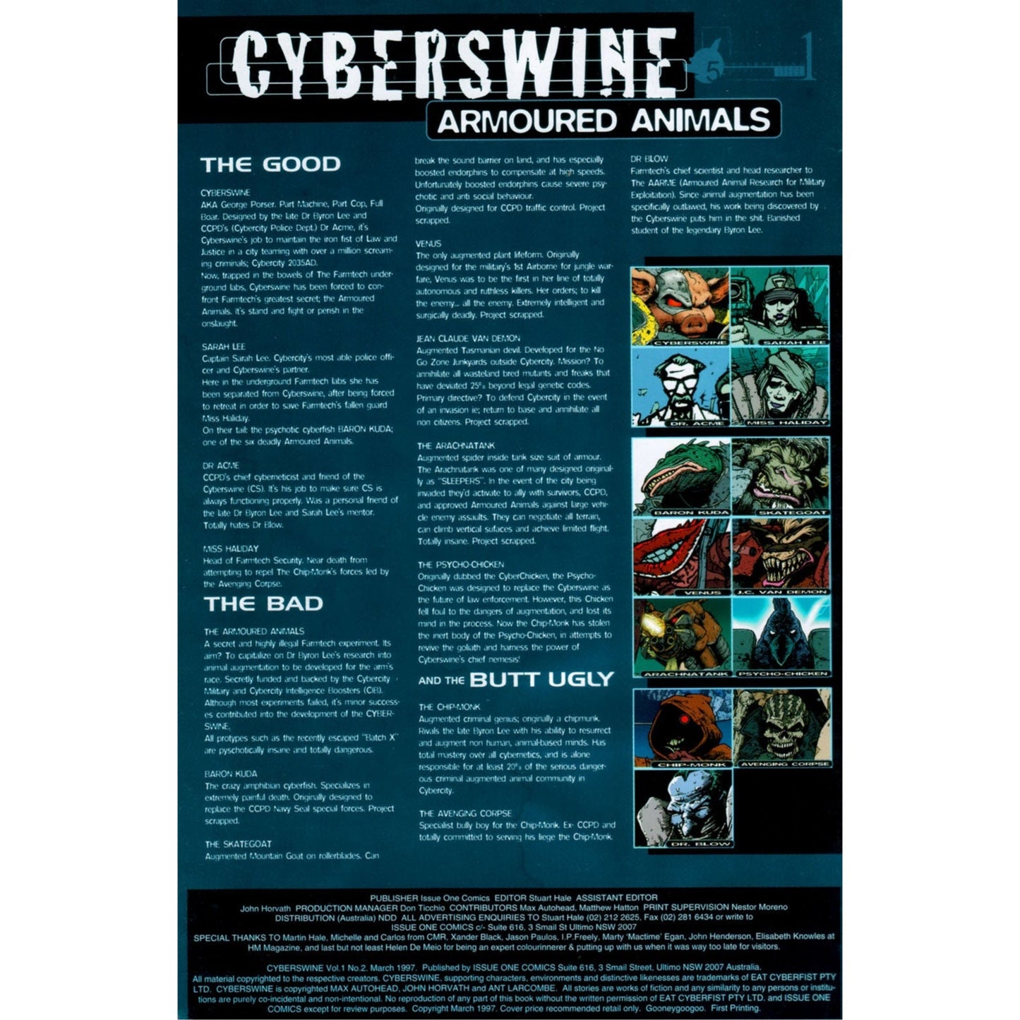 Cyberswine #2, March 1997, i1 Issue One Comics, NM 9.4