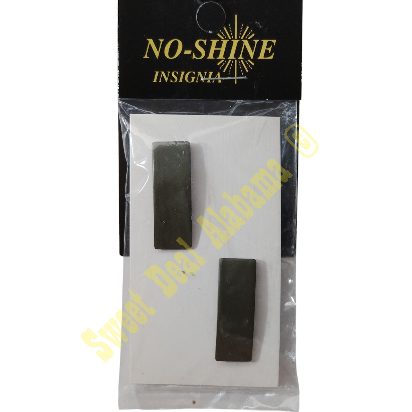 1 Set Insignia Pins- 2nd Lieutenant Subdued Bars 1-1/4"x 3/8"