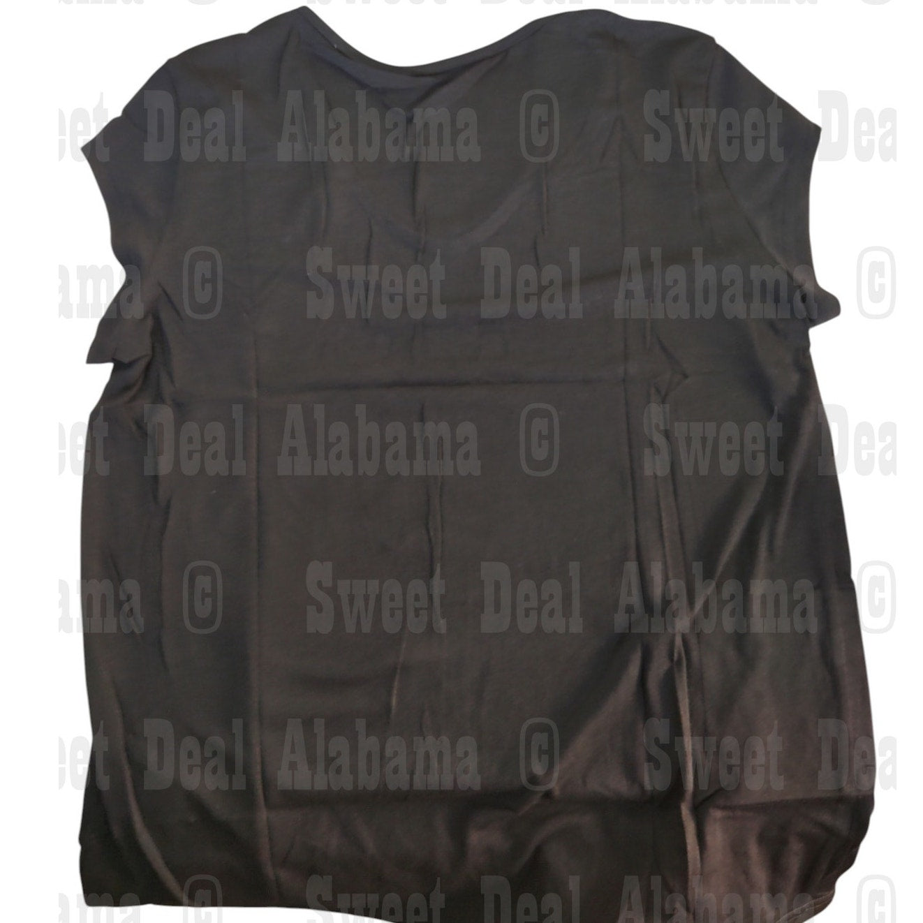 Women’s Cap Sleeve Tank Top – U Neck Casual Loose Fit Blouse, Black, XL