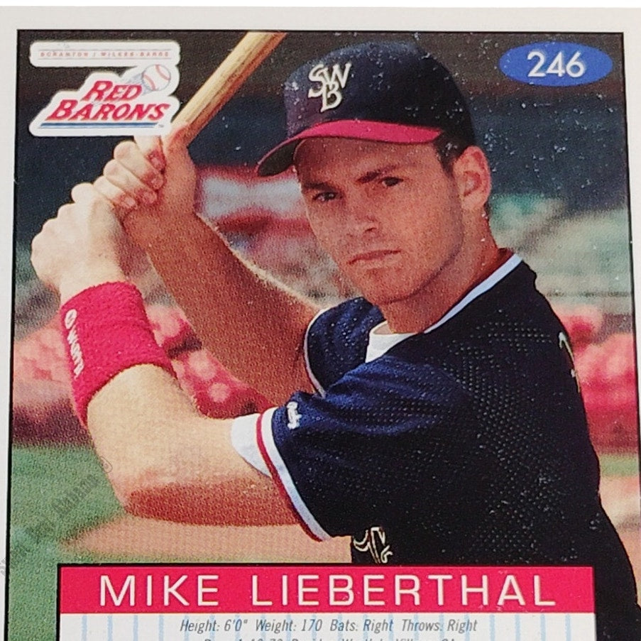 Mike Lieberthal, Scranton/Wilkes-Barre Phillies, No. 246, 93-94 Fleer Excel