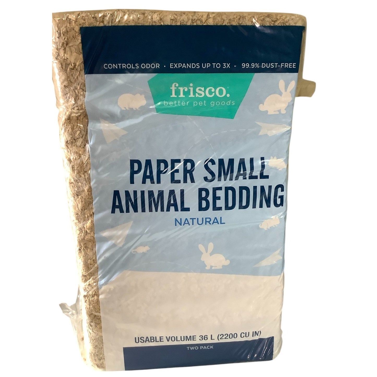 Frisco Small Animal Bedding, Natural, 2 Pack, 72-L Total Volume