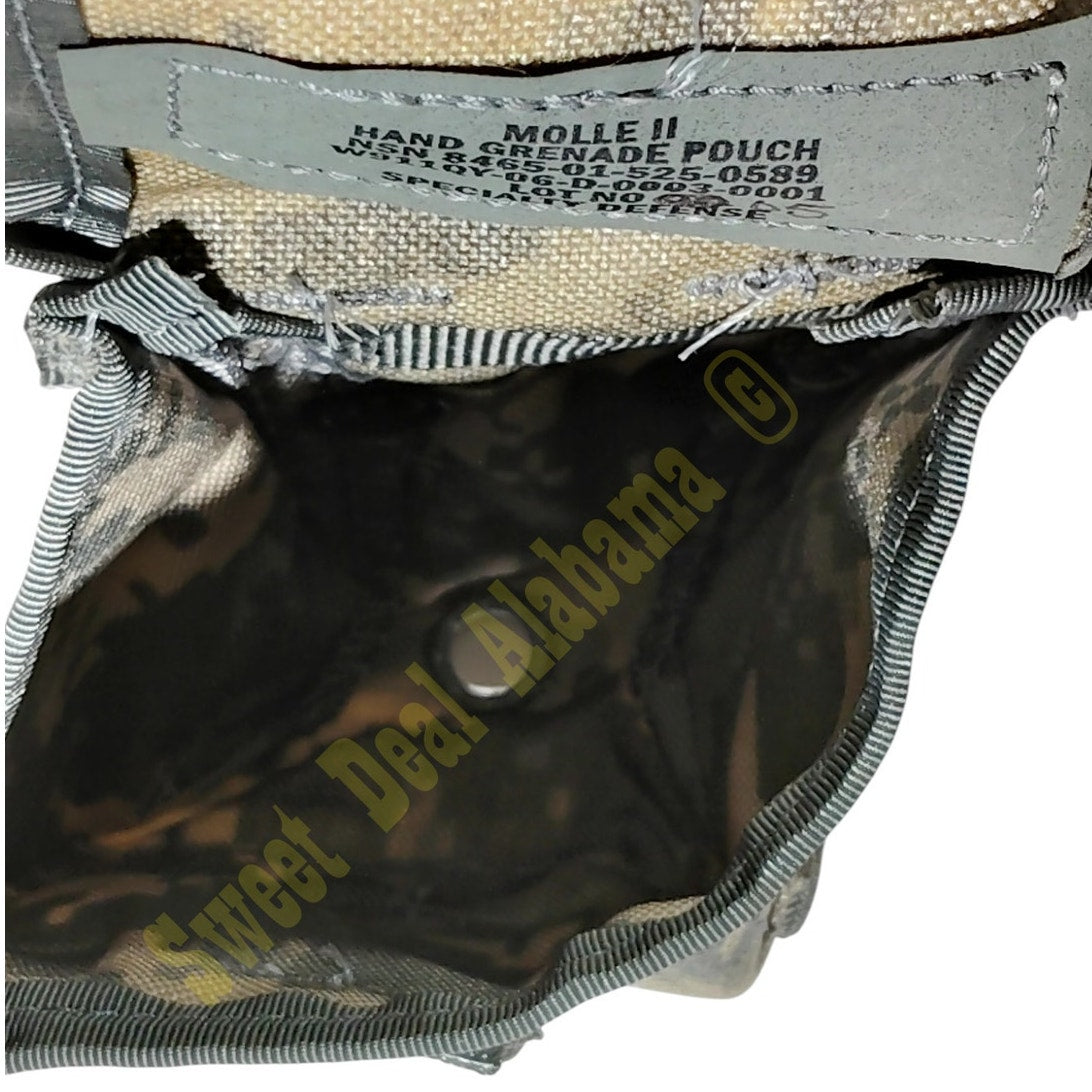 USGI Military MOLLE II Hand Grenade Pouch – NSN 8465-01-525-0589