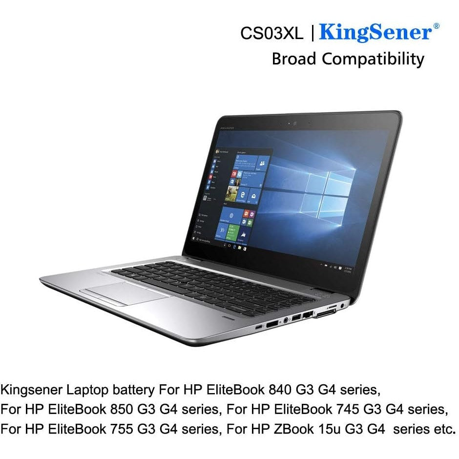 KingSener CS03XL 11.4V 46.5WH Laptop Battery For Elitebook, ZBook's Listed