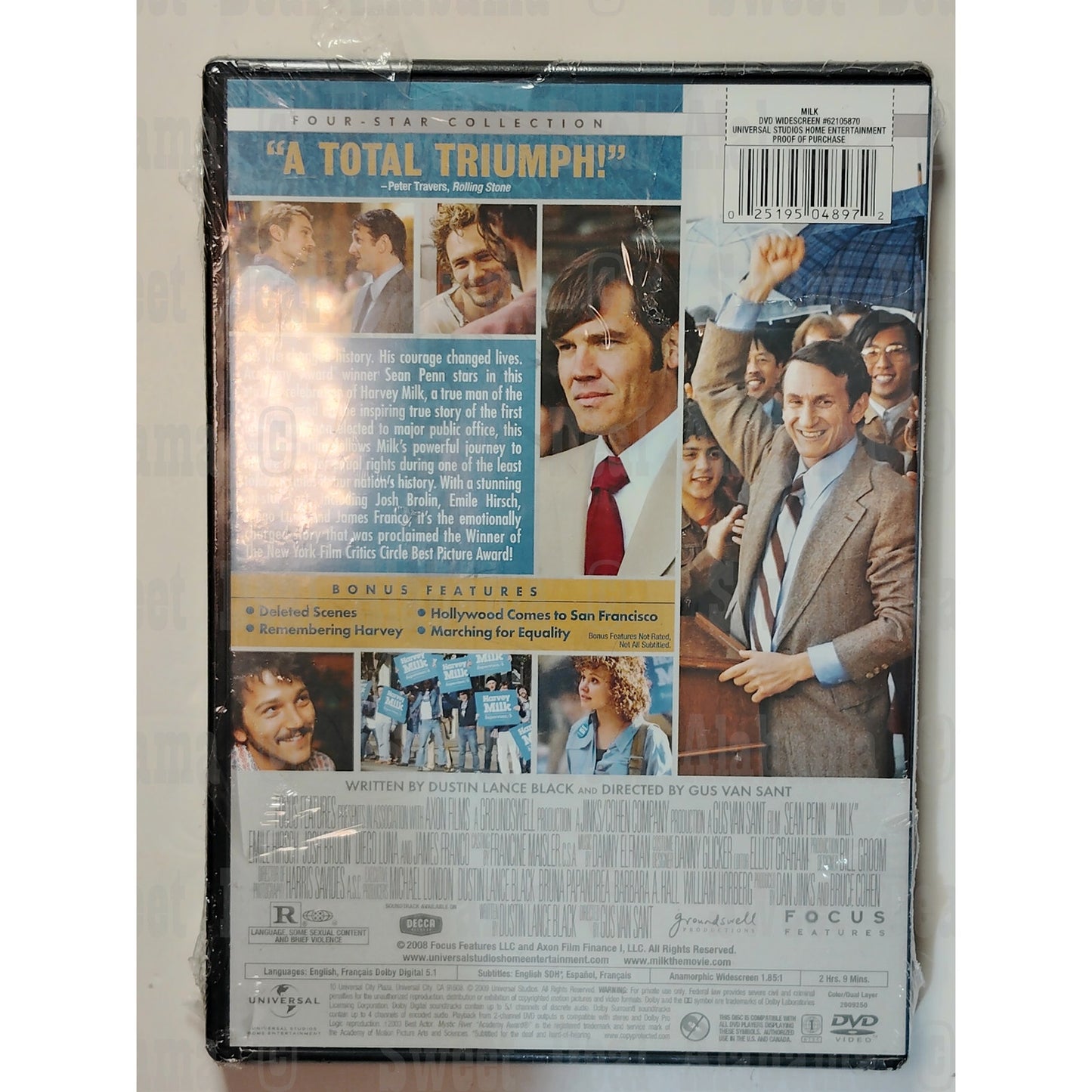 Milk (2008 DVD) Sean Penn stars in 129 Minutes Biography, Drama, LGBT Interest