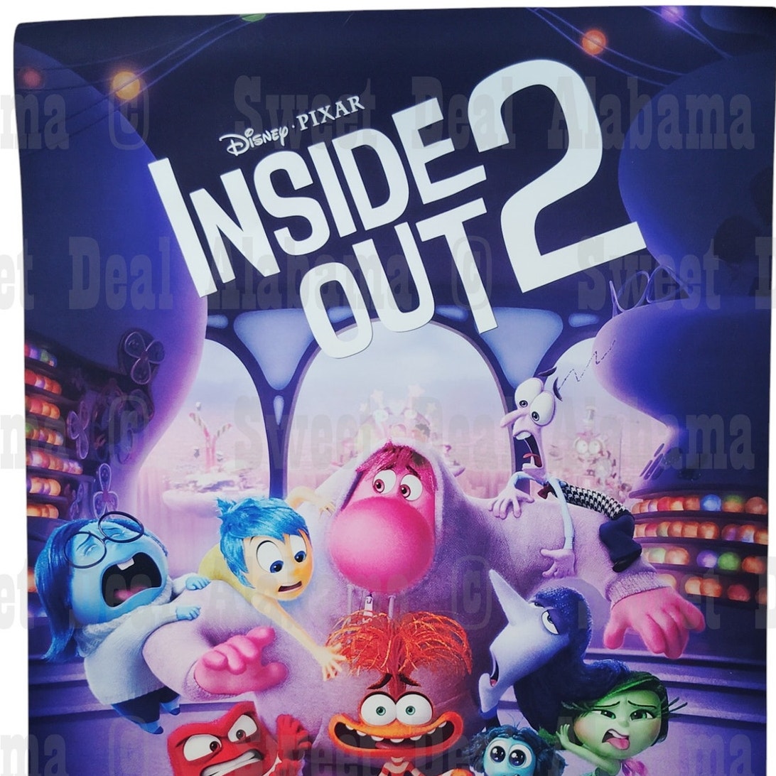 Inside Out 2 – 16” x 24” Canvas Print of Movie Poster – Unframed