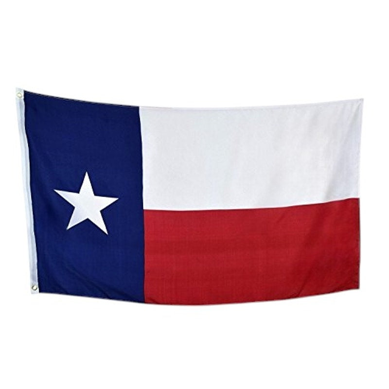 U.S. State Flag, Texas Flag, 3' x 5' Poly Flag / Banner, 68D Flag Material