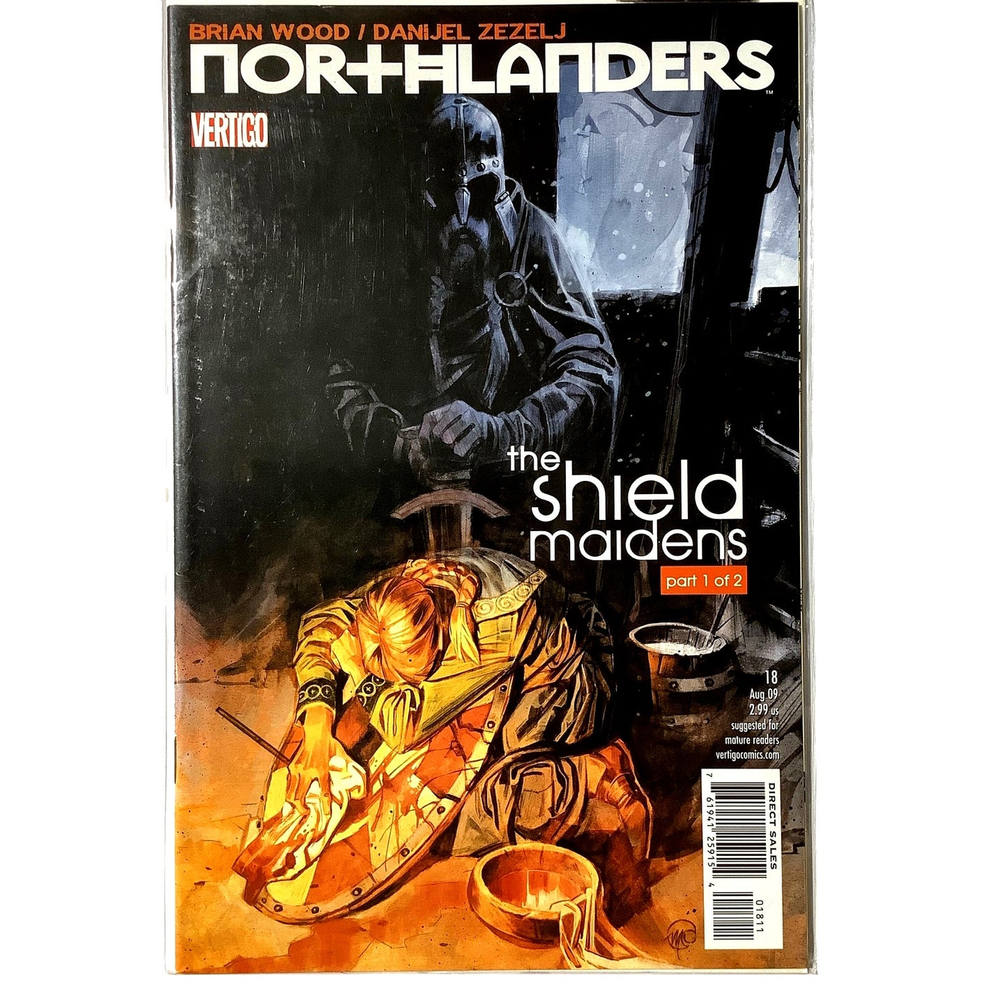 The Northlanders #18, The Shield of Maidens Part 1 of 2, Aug 2009, NM 9.4