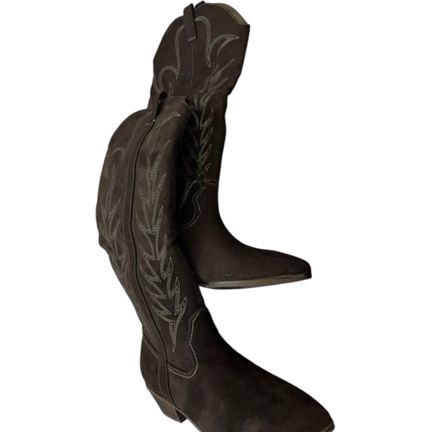Universal Thread Sommer Western Boots – Size 6 – Black – Memory Foam Insole