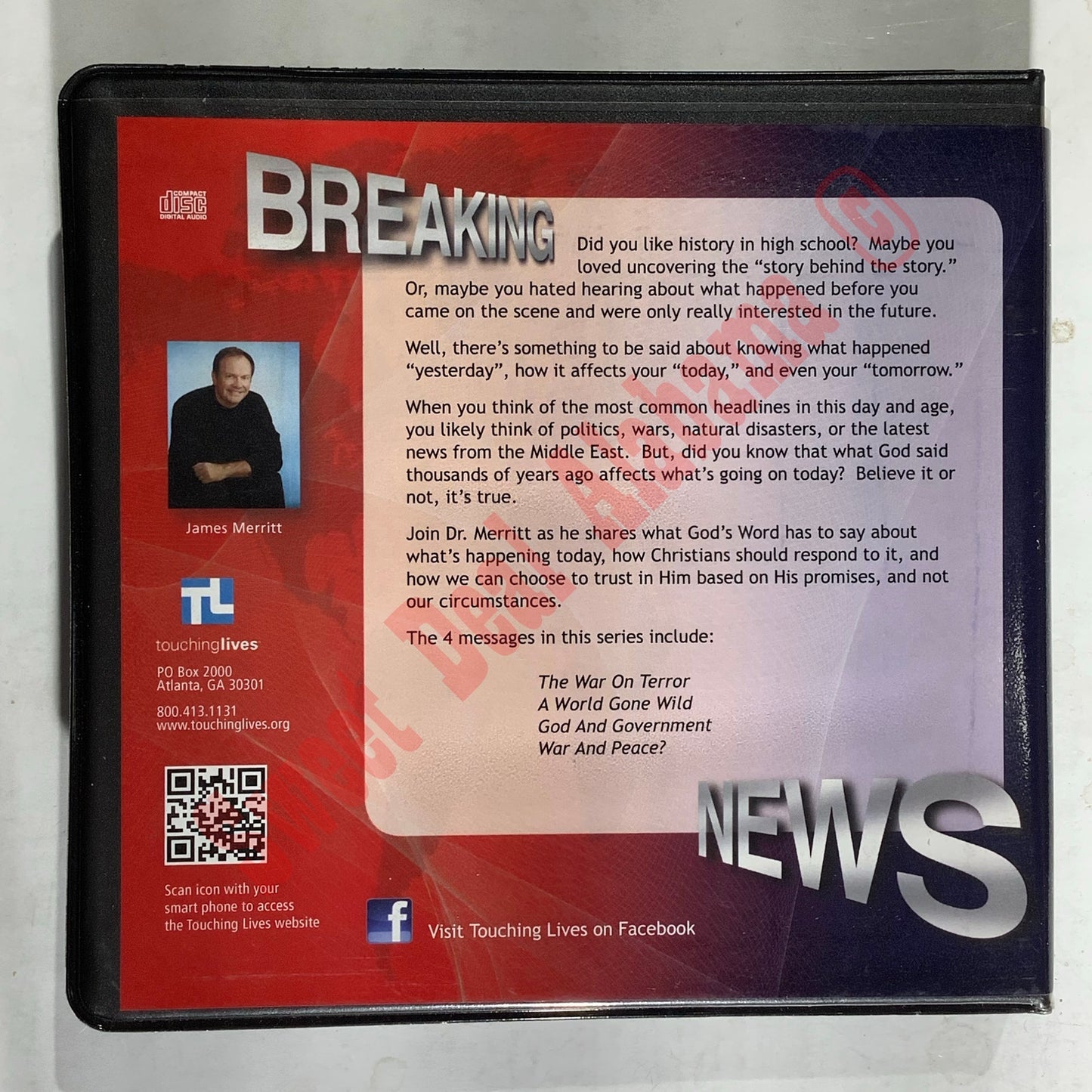 Breaking News 4-CD Set by Dr. James Merritt, from Touching Lives Ministries