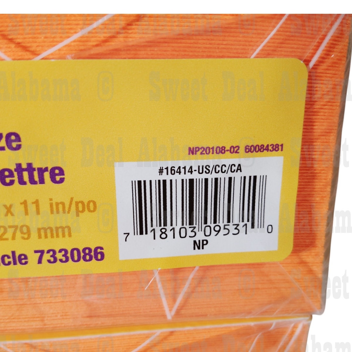 Brights - 3 Reams (1500 Pages) Orange Colored Printer Paper 24 Lb., 8.5" x 11"