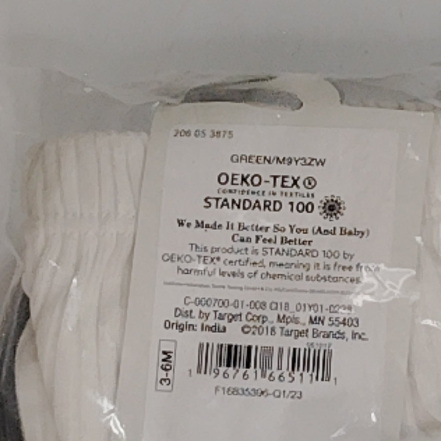 Cloud Island Baby 3pk Wide Rib Basic Bloomers – Green – 3-6M