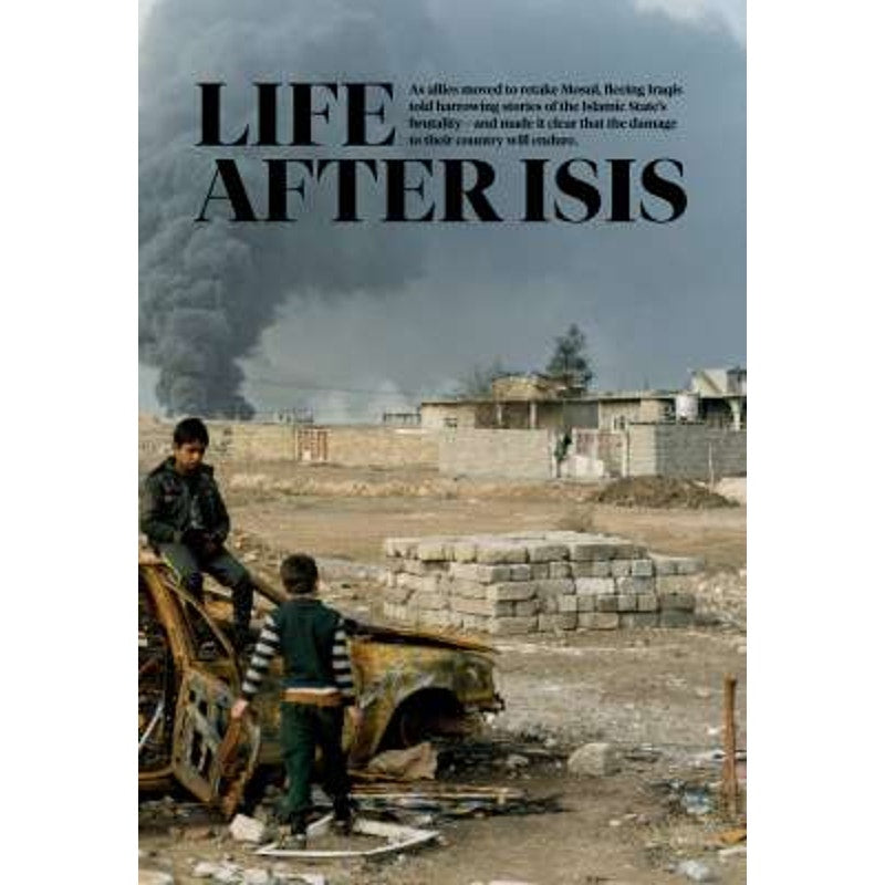 National Geographic April 2017, Climate Facts, Alaska Artifacts, Surviving ISIS, The Next Human, Home on the Range, Monkey's of Ethopia, LN