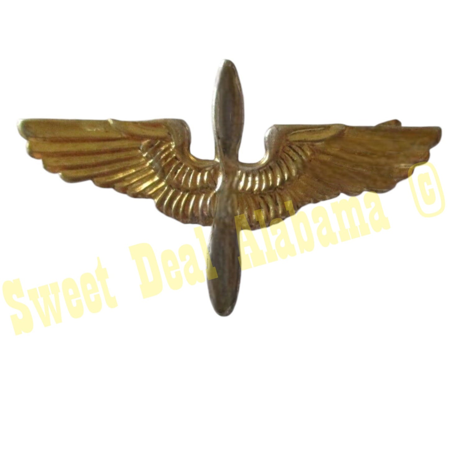 Propeller and Wings Civil Air Patrol Tie Pin, Emblems 5/8"H x 1"W, by No-Shine Insignia, NIP