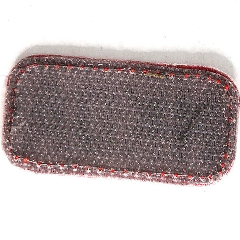NKDA Medical ID (No Known Drug Allergies) Patch Red/Blk/White 2" × 1" Hook Back