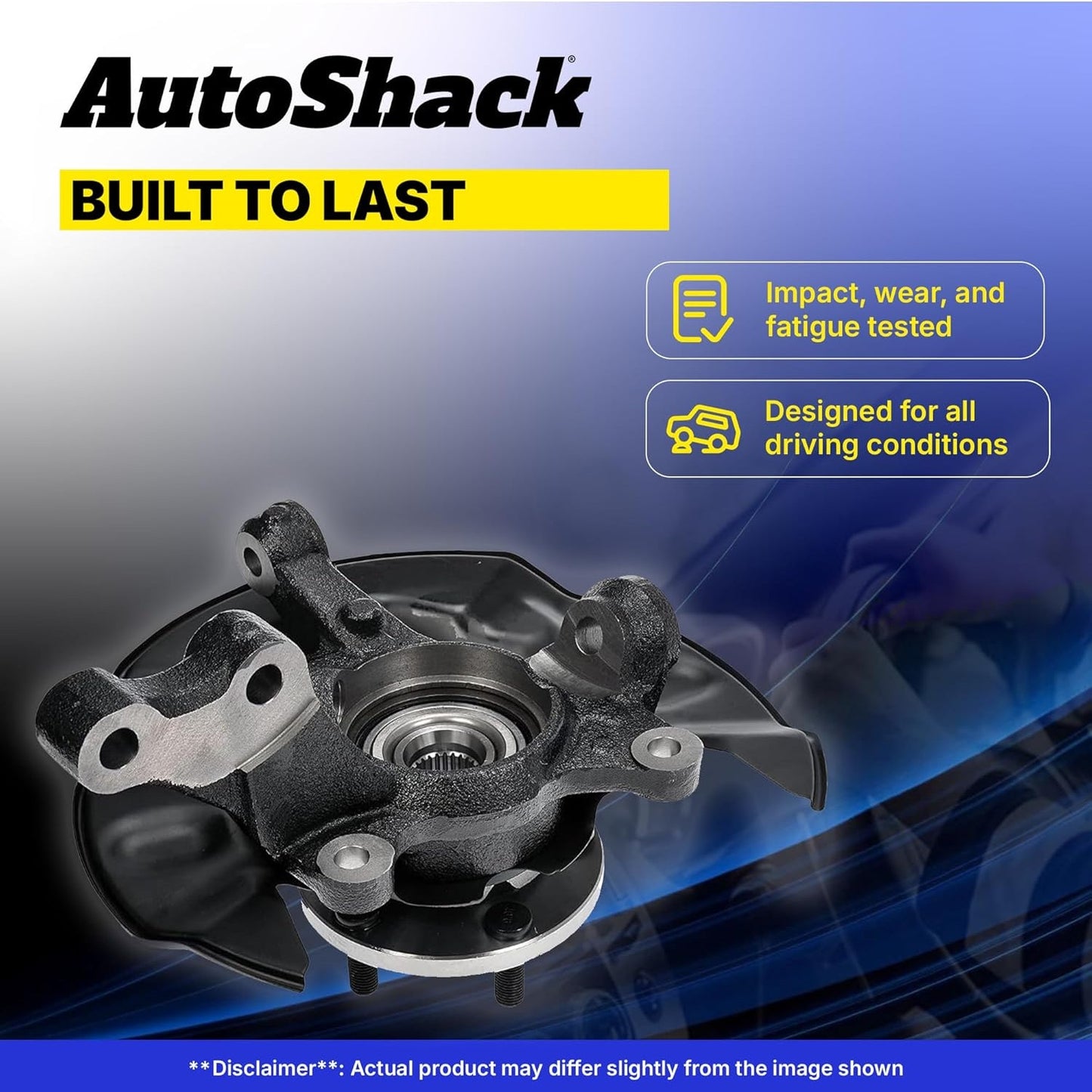 AutoShack FrL Steering Knuckle -Fits 2008–2012 Honda Accord 2009–2014 Acura TSX